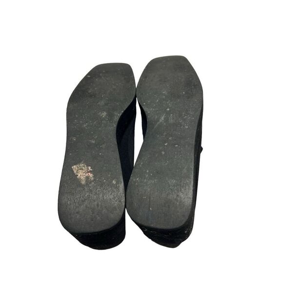 Salvatore Ferragamo Womens Slip On Square Toe Wedge Heel Mule Black Size 8.5 - Picture 6 of 8